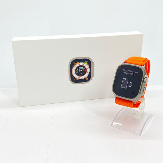 美品 Apple Watch Ultra GPS+Cellularモデル 49mm MNHH3J/A オレンジアルパインループ サイズ:S バッテリー最大容量100%【C6218-60】