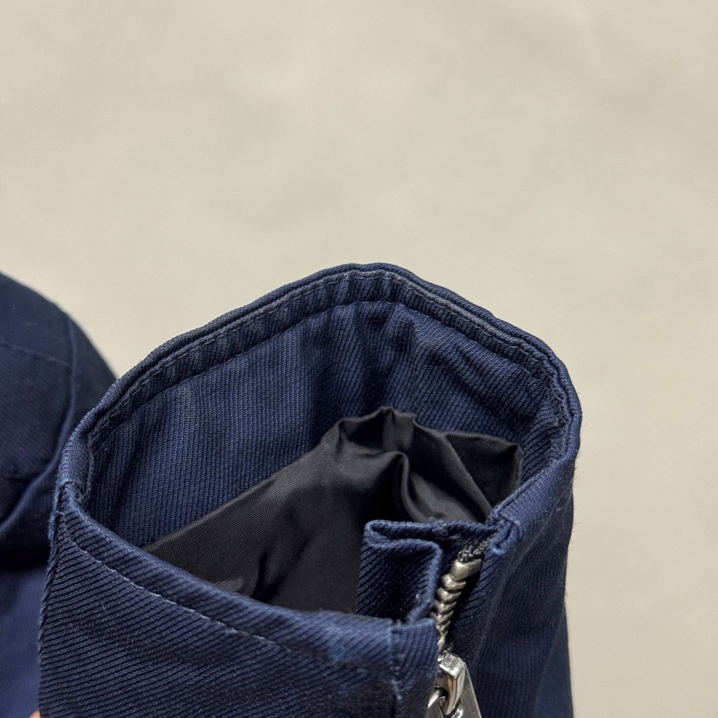 DIESELディーゼル　シングルライダースジャケット ネイビー サイズ:S【C6340】