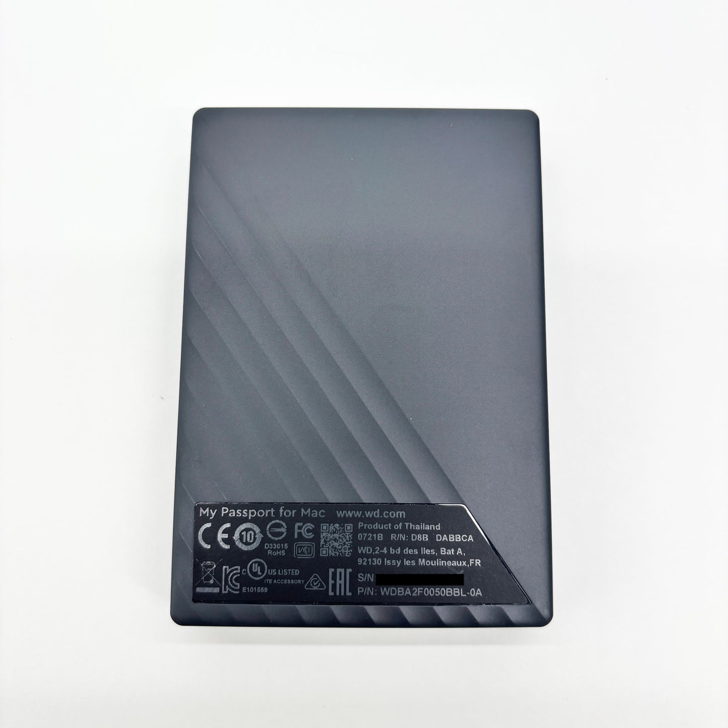 開封済み未使用 Western Digital WD ポータブルHDD 5TB USB3.0 WD 外付けハードディスクWDBA2F0050BBL-WESN【C8839-60】