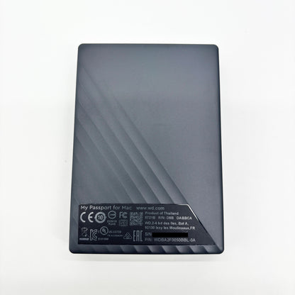 開封済み未使用 Western Digital WD ポータブルHDD 5TB USB3.0 WD 外付けハードディスクWDBA2F0050BBL-WESN【C8839-60】