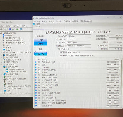 Lenovo ThinkPad P15 Gen 1 20SUS5VR00 i7 10750H 32GB SSD512GB NVIDIA Quadro RTX 3000 Windows11 Pro バッテリー容量86%【C5246-100】
