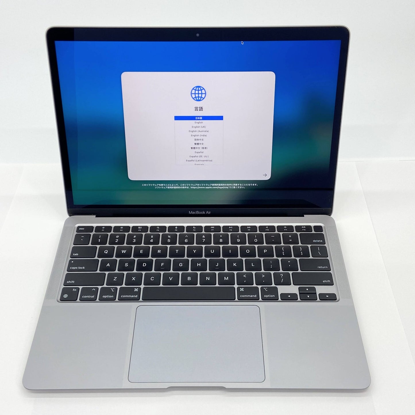 Apple MacBook Air M1 16GB 512GB バッテリー最大容量93% US配列 付属品完備【C5642-80】