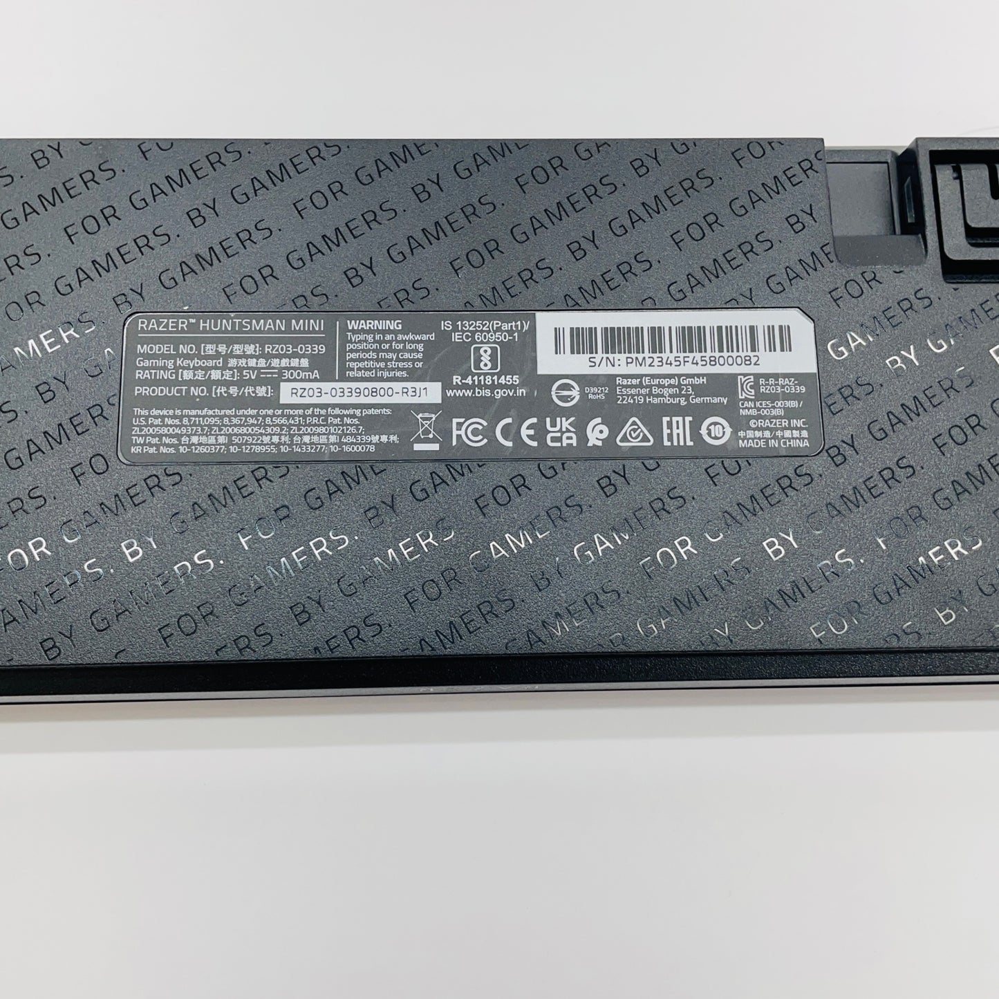 RAZER レイザー RZ03-0339 HUNTSMAN MINI 60% ゲーミングキーボード【C3925-80】