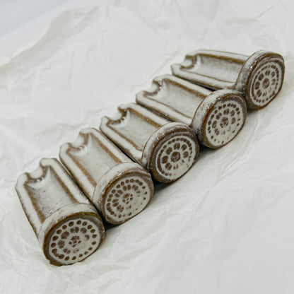 瓦型　箸置き　赤膚焼　赤膚焼元窯　箸置きセット　赤膚山【C4396-C】