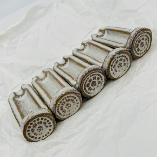 瓦型　箸置き　赤膚焼　赤膚焼元窯　箸置きセット　赤膚山【C4396-C】