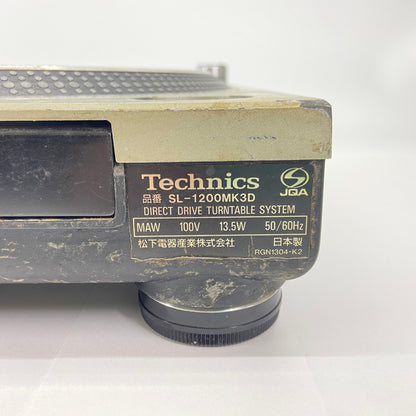 Technics テクニクス SL-1200MK3D レコードプレーヤー ターンテーブル 【C5371-120】
