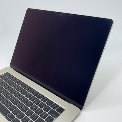 新品同様 美品　US配列 Apple MacBook Air M3  2024 15インチ 8GB 256GB スターライト MRYR3JA/A バッテリー最大容量100%【C5666-80】