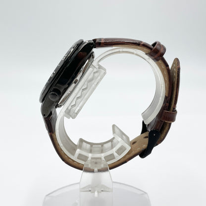 美品 セイコー SEIKO 5 21石 7S26-02T0 自動巻き 腕時計 ブラック文字盤 デイデイト箱・説明書【C8023-60】