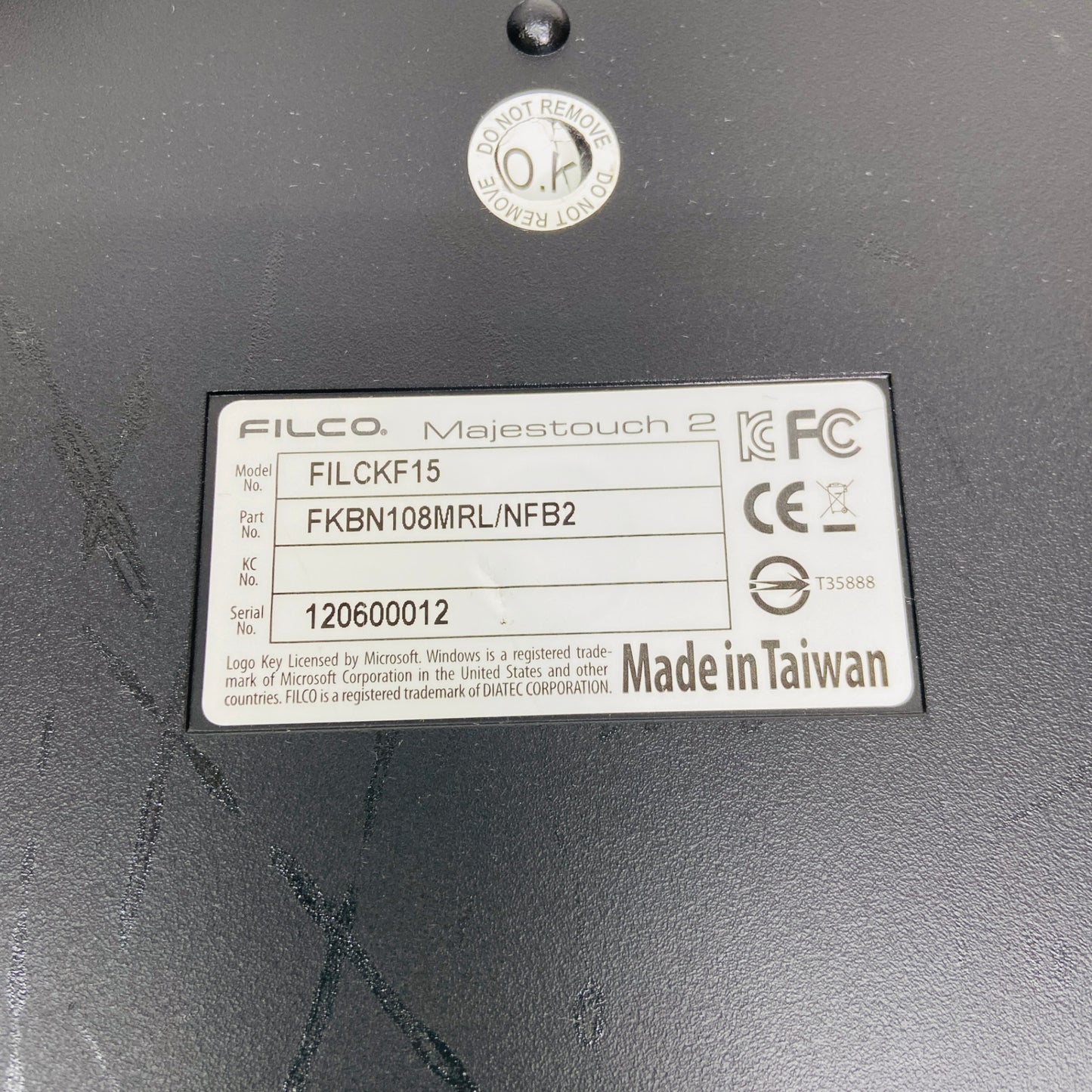 FILCO Majestouch 2 FILCKF15  FKBN108MRL/JB2  キーボード ブラック　C3698 80サイズ発送