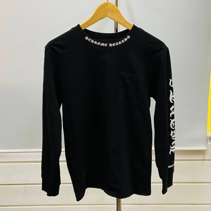 CHROME HEARTS 　クロムハーツ　オールドイングリッシュ　 長袖　Tシャツ　【C2602】