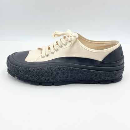 ジルサンダー JIL SANDER スニーカー ローカット レースアップ キャンバス シューズ メンズ 40 アイボリー【C7005-80】