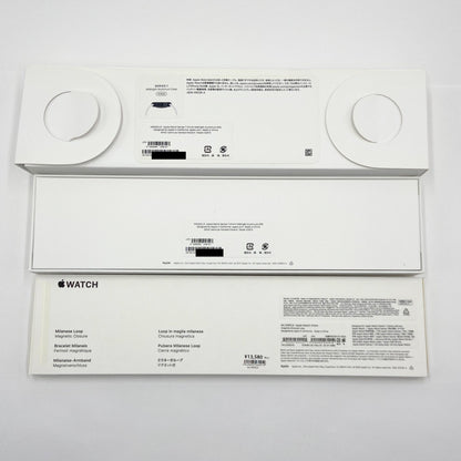 AppleWatch serise7 41mm GPSモデル ミッドナイト  ミラネーゼループ MKND3J/A バッテリー最大容量92%  【C6023-60】