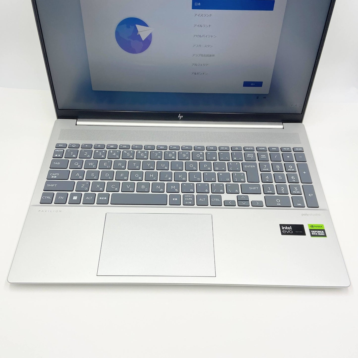 新品同様 美品 HP Pavilion Plus 16-ab1000TX パフォーマンスモデルG2 Ultra7-155H/32GB/SSD1TB/RTX4050/Win11Home バッテリー最大容量97%【C6358-80】