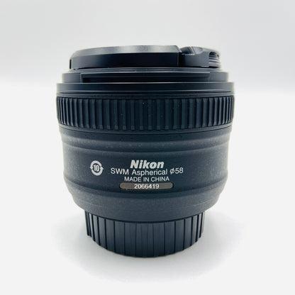 美品 Nikon AF-S NIKKOR 50mm 1:1.8 G【C4306-60】