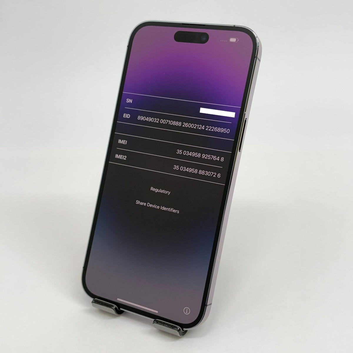未使用 新品交換品 iPhone 14 Pro Max 1TB SIMフリー NQ9N3J/A ディープパープル AppleCare+付き【C9018-C】