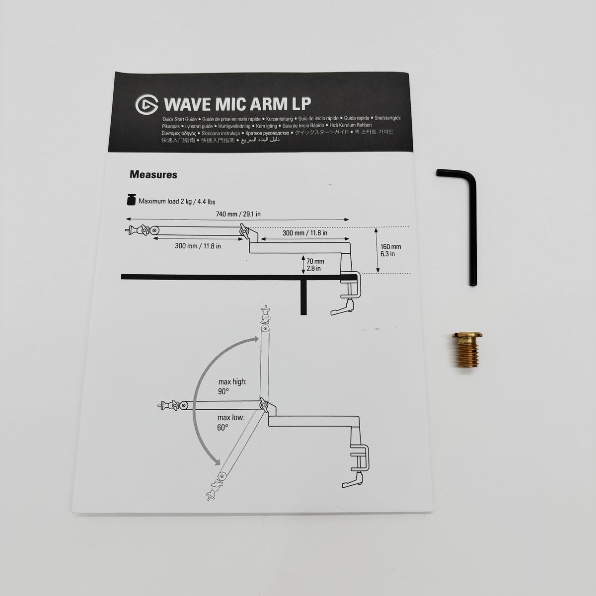 美品 Elgato Wave Mic Arm LP 10AAN9900-JP ブラック【C9153-100】