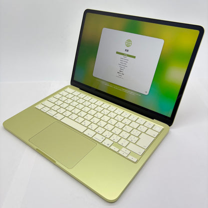 美品 Apple MacBook NEO MHFE4J/A 13インチ 8GB 512GB シトラス バッテリー最大容量100%【C9269-80】