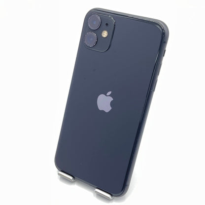 Apple iPhone 11 128GB MWM02J/A スマートフォン ブラック バッテリー最大容量75% 【C5754-C】