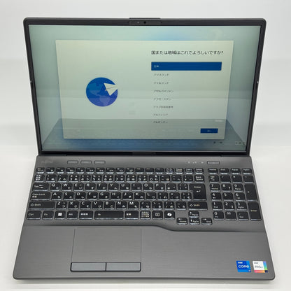 美品 FUJITSU LIFEBOOK AH51/J3 i7-1255U 16GB SSD 512GB 16インチ WUXGA Windows11Home バッテリー最大容量91% 【C6952-80】