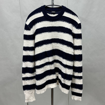 Diesel ディーゼル ニット ボーダー柄 サイズ:XS【C6339】