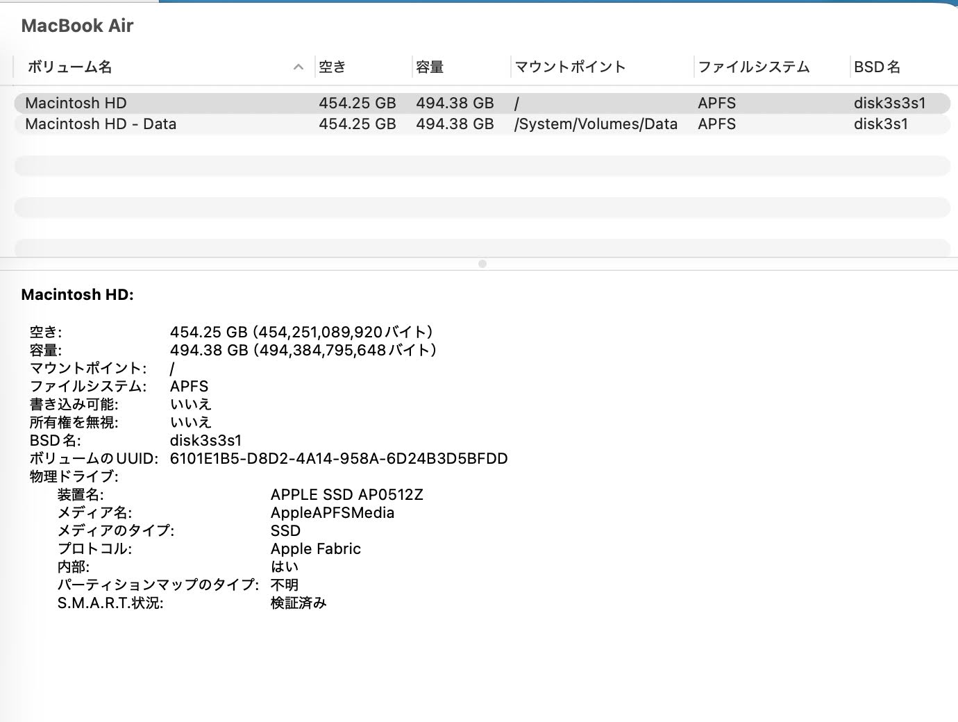 美品 バッテリー最大容量100% MacBook Air 2025 15インチ M4 16GB 512GB MC7C4ZP/A スカイブルー US配列【C8552-80】