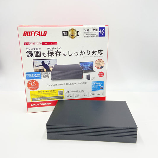 BUFFALO HD-NRLD4.0U3-BA 4TB 外付けHDD【C6129-60】