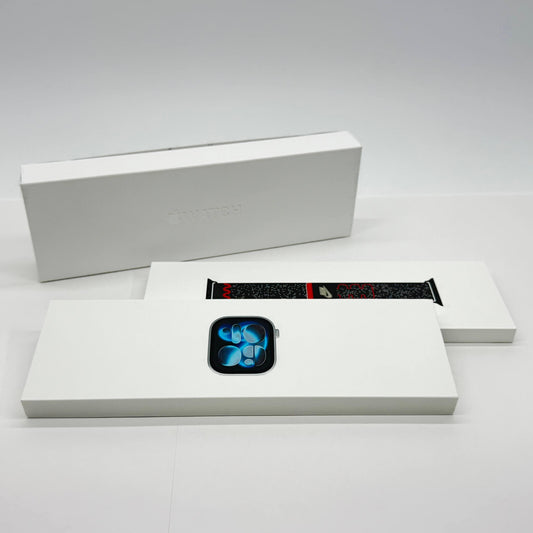 新品未開封 Apple Watch Series 11 GPSモデル 46mm MEV94J/A [シルバー・パープルフォグスポーツバンド S/M]【C6819-60】