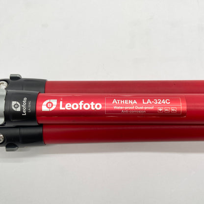 Leofoto LA-324C カーボン三脚 パイプ径32mm 4段 防水三脚 LAアテナシリーズ【C6896-100】