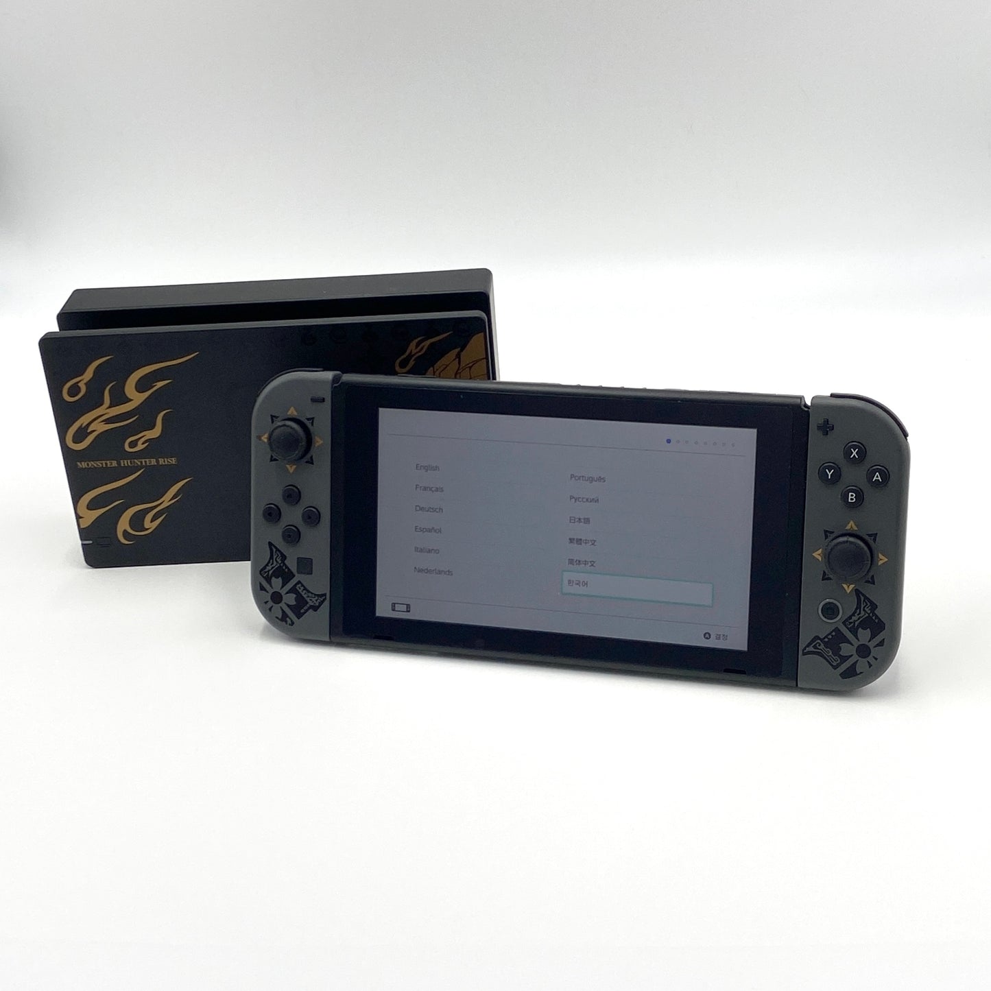 Nintendo 任天堂 スイッチ本体 モンスターハンターライズ仕様 HAC-001【C5213-60】