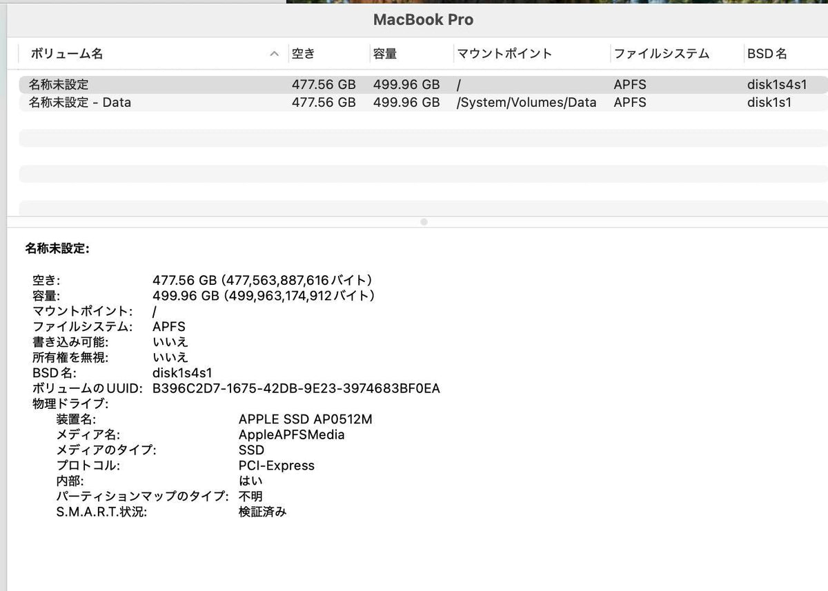 Apple MacBook Pro 2019 13インチ i5 8GB 512GB シルバー 【C9281-80】