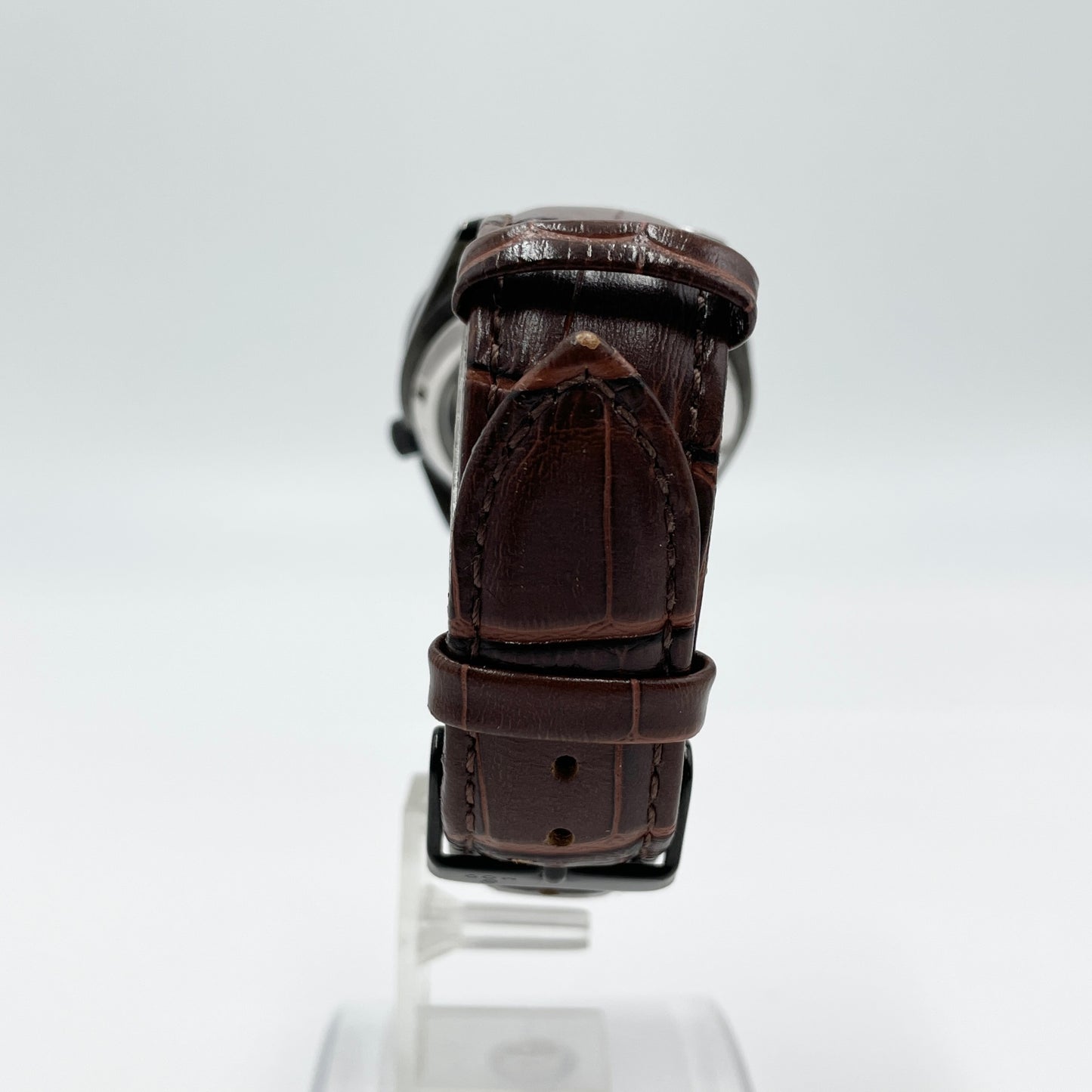 美品 セイコー SEIKO 5 21石 7S26-02T0 自動巻き 腕時計 ブラック文字盤 デイデイト箱・説明書【C8023-60】