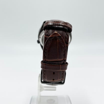 美品 セイコー SEIKO 5 21石 7S26-02T0 自動巻き 腕時計 ブラック文字盤 デイデイト箱・説明書【C8023-60】