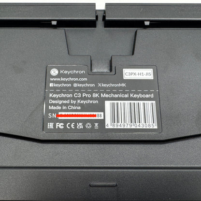 Keychron C3 Pro 8K メカニカルキーボード C3PX-H1-JIS 赤軸【C6959-80】