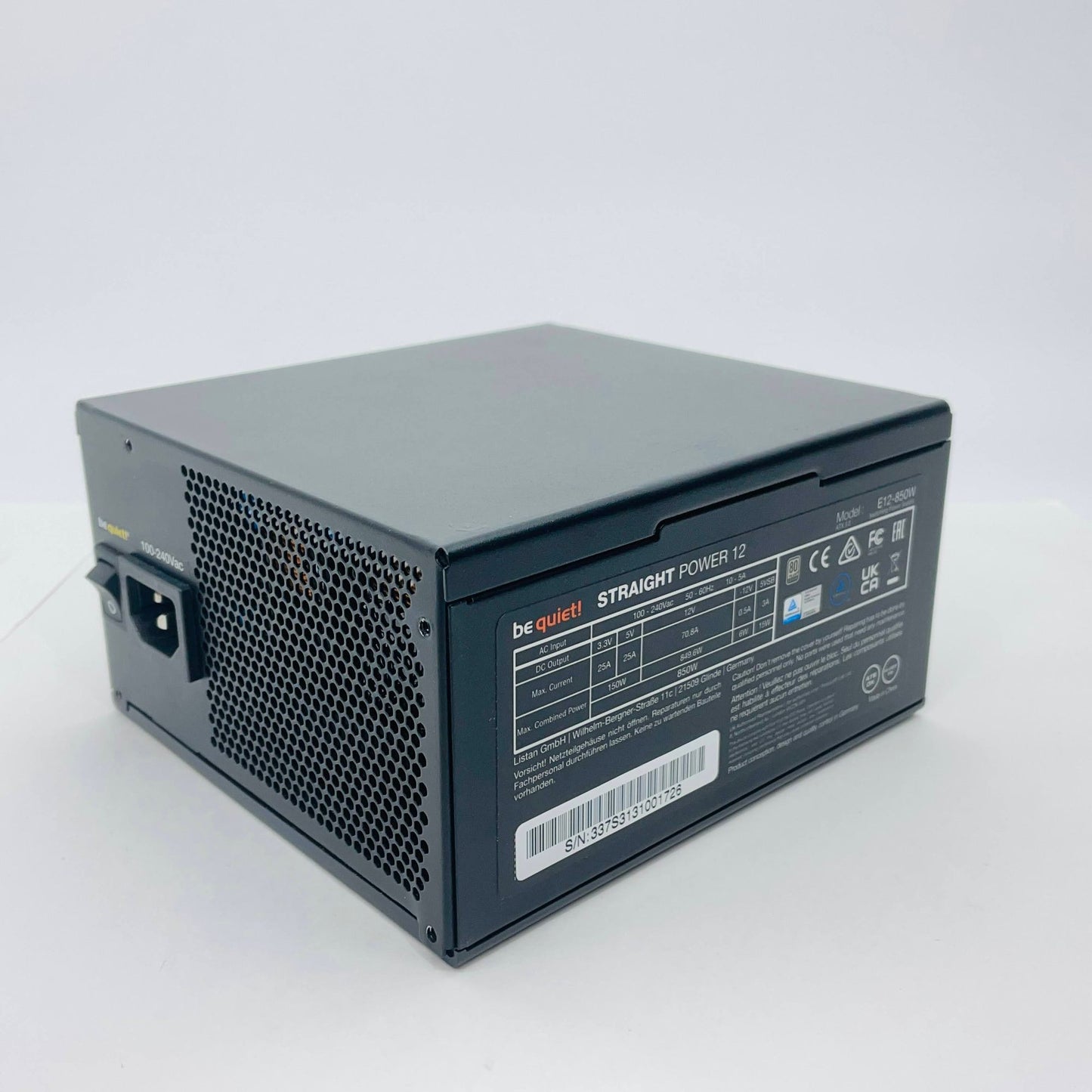 Be Quiet! Straight Power 12  E12-850W 850w PC用電源 【C4685-80】