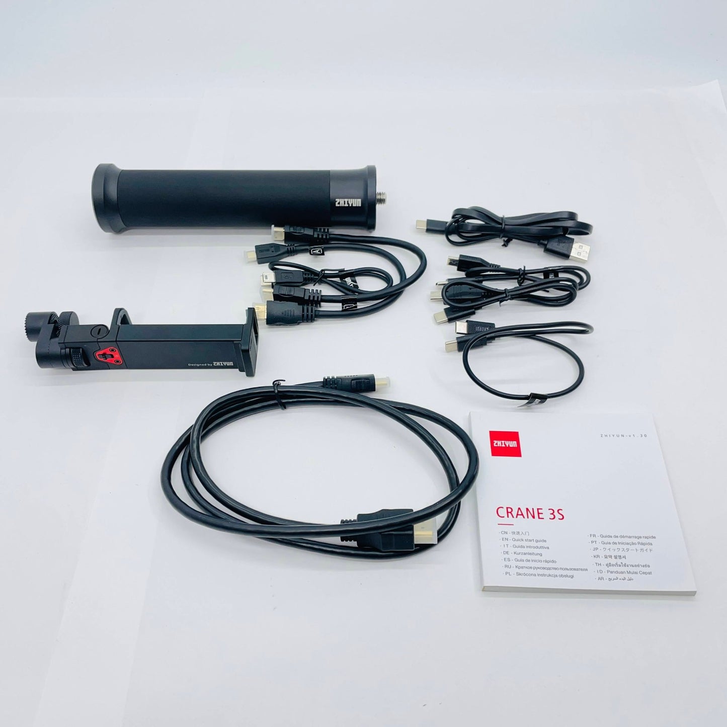 zhiyun  CRANE 3S PRO 公式トランスミッター、レシーバー、フォーカスモーター、バッテリーパック付属	【C4510-140】