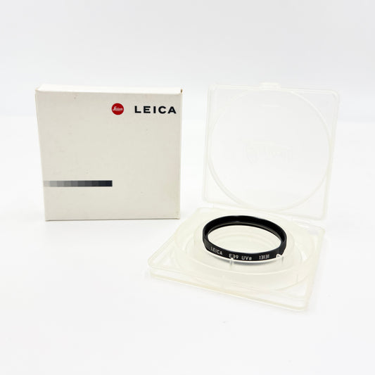 美品 LEICA E39 UVa レンズフィルター 13131 ブラック【C8870-N】