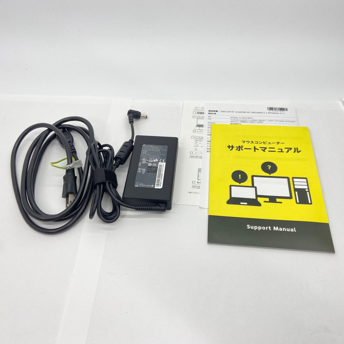 美品 DAIV 6P-RT i7 12700H 16GB SSD 512GB GeForce RTX3050Ti Windows11Home バッテリー最大容量94%【C5124-100】