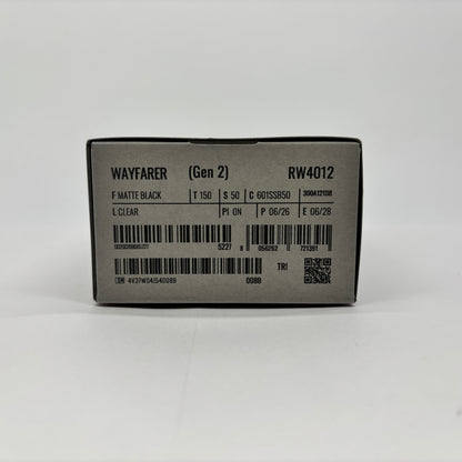 新品未開封 Ray-Ban Meta Wayfarer Gen 2 RW4012【C9124-60】
