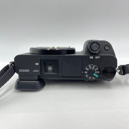 美品 ソニー SONY α6400 ILCE-6400Y  ダブルズームレンズキット ブラック シャッター回数1,937回【C5535-60】