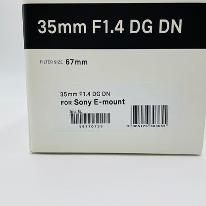 SIGMA シグマ 35mm F1.4 DG DN ソニーＥマウント【C5012-60】