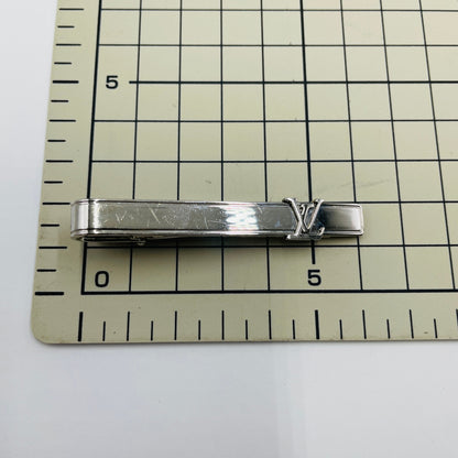 LOUIS VUITTON ルイヴィトン M61981 パンスクラヴァット LV イニシャル ネクタイピン メタル シルバーカラー【C4768-C】