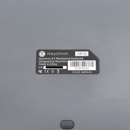 Keychron K3 Pro QMK/VIA ワイヤレス・メカニカルキーボード RGB-JIS配列（テンキーレス）-Gateron ロープロファイル 青軸（ホットスワップ対応） K3P-H2-JIS【C8061-60】