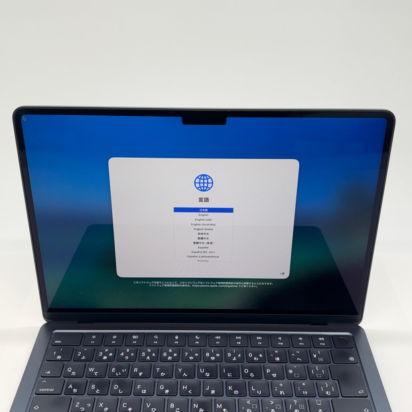 Apple MacBook Air 2022 13インチ M2 8GB 256GB MLY33J/A ミッドナイト バッテリー最大容量96%【C6194-80】