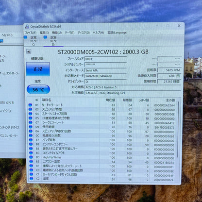 GALLERIA XV i7 8700 8GB 1070 Ti HDD 2TB SSD 512GB GTX1070 Ti【C4072-160】