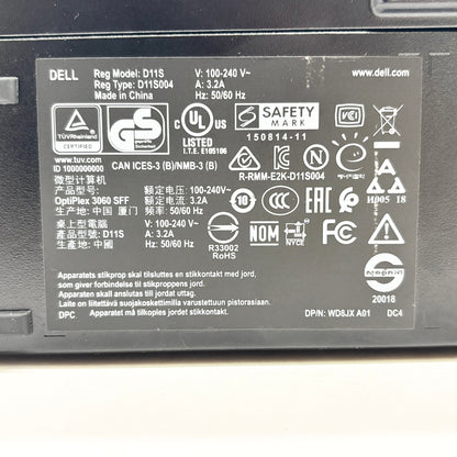 DELL OptiPlex 3060 i5 8500 16GB SSD256GB Windows11Pro【C8351-100】