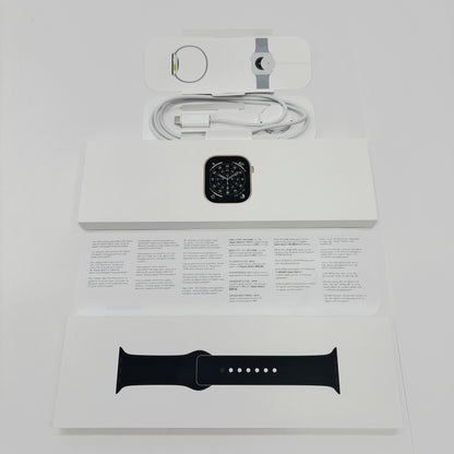 美品 Apple Watch Series 11 46mm GPS+Cellular ゴールドチタニウム MFC34J/A ブラックスポーツバンド S/M MXM23FE/A【C9164-C】