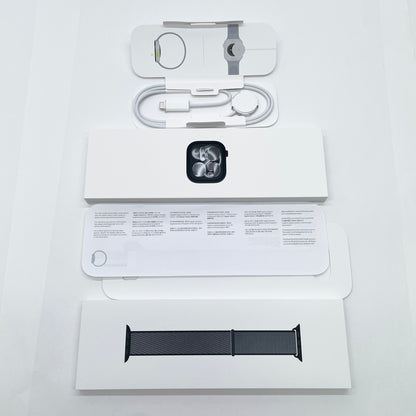 美品 バッテリー最大容量100% Apple Watch Series11 46mm GPS ジェットブラックアルミニウム MEW84J/A バンド欠品【C8374-60】