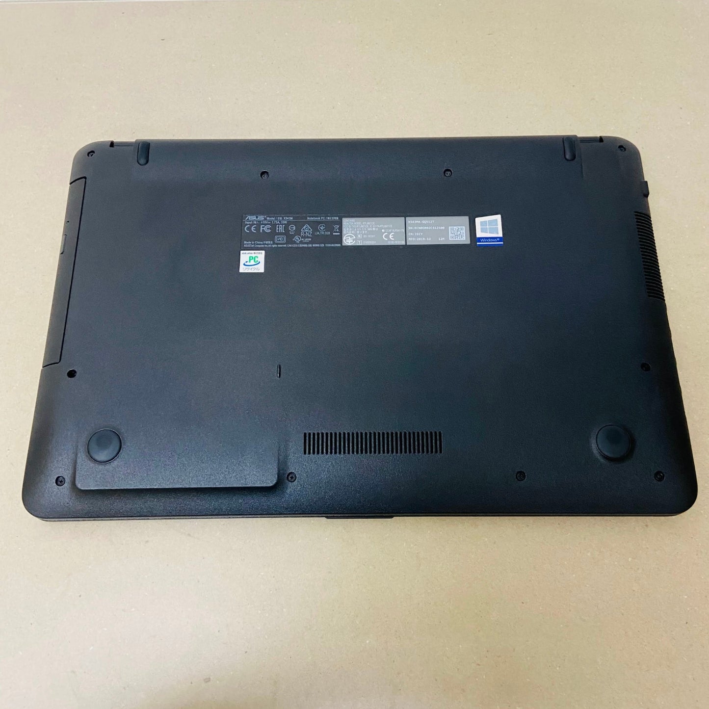 SSD換装済み 新品SSD ASUS VivoBook X543M Celeron N4000 4GB SSD 128GB 【C999-100】