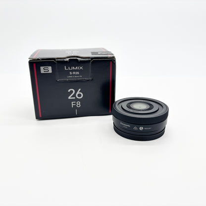 美品 Panasonic LUMIX 26mm F8 S-R26 【C8529-60】