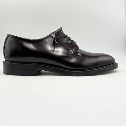 未使用 Loake SHOEMAKERS ローク 英国製 ポリッシュドレザー プレーントゥ ビジネスシューズ　【C5810-80】